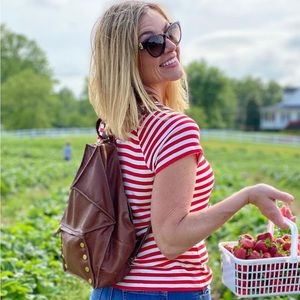 Hammitt Bob Backpack in Walnut leather